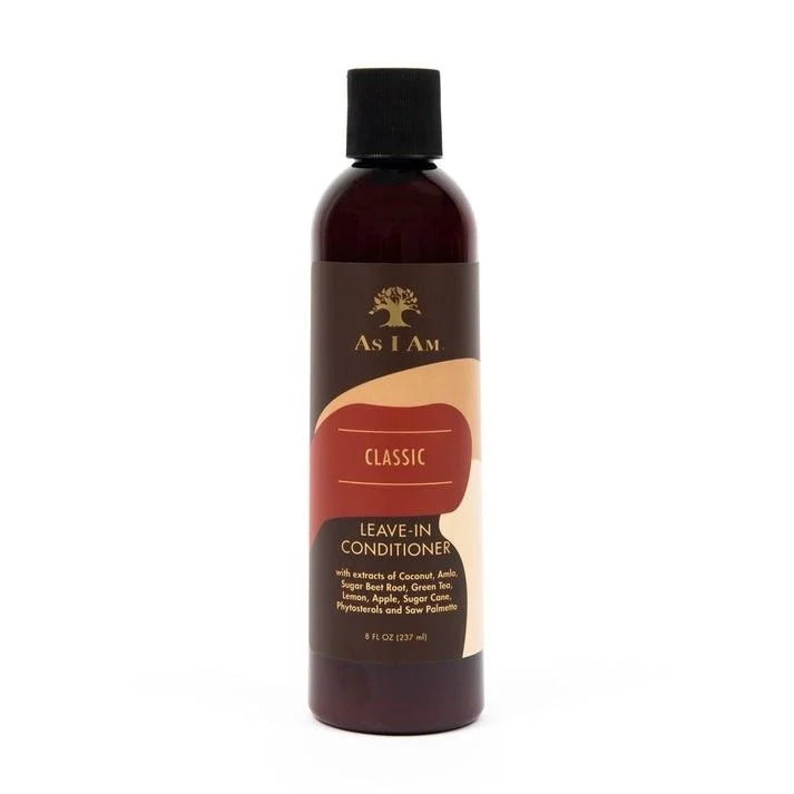 As I Am leave-in conditioner bottle on a white background