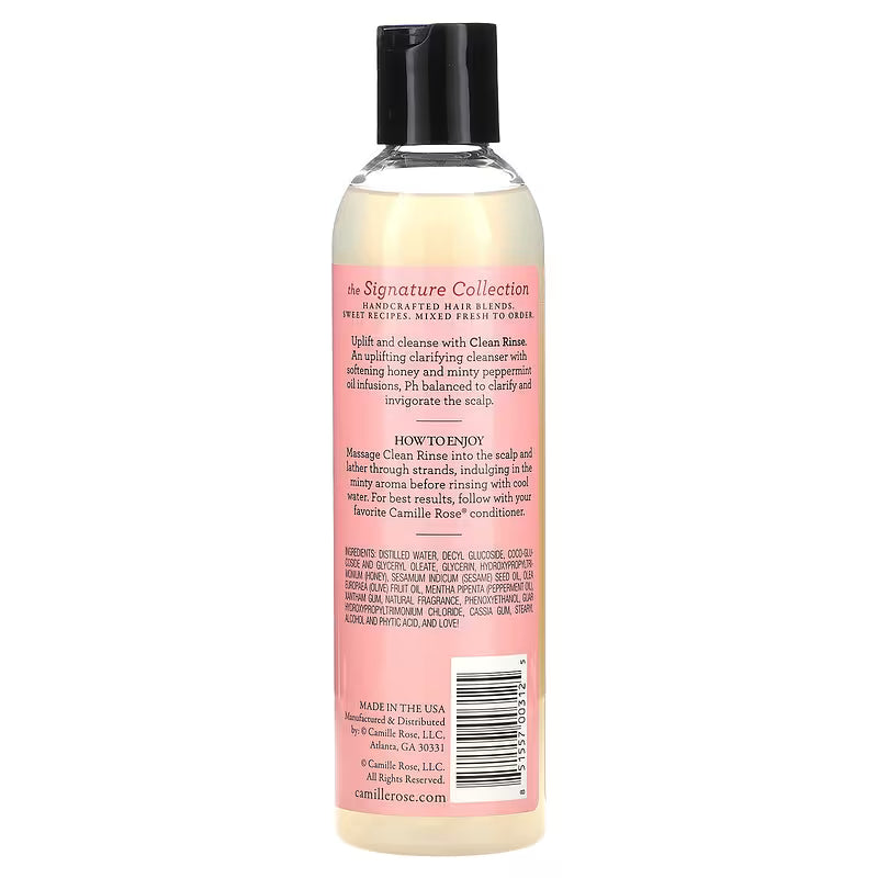 Camille Rose Naturals Clean Rinse Moisturising & Clarifying Shampoo 240ml