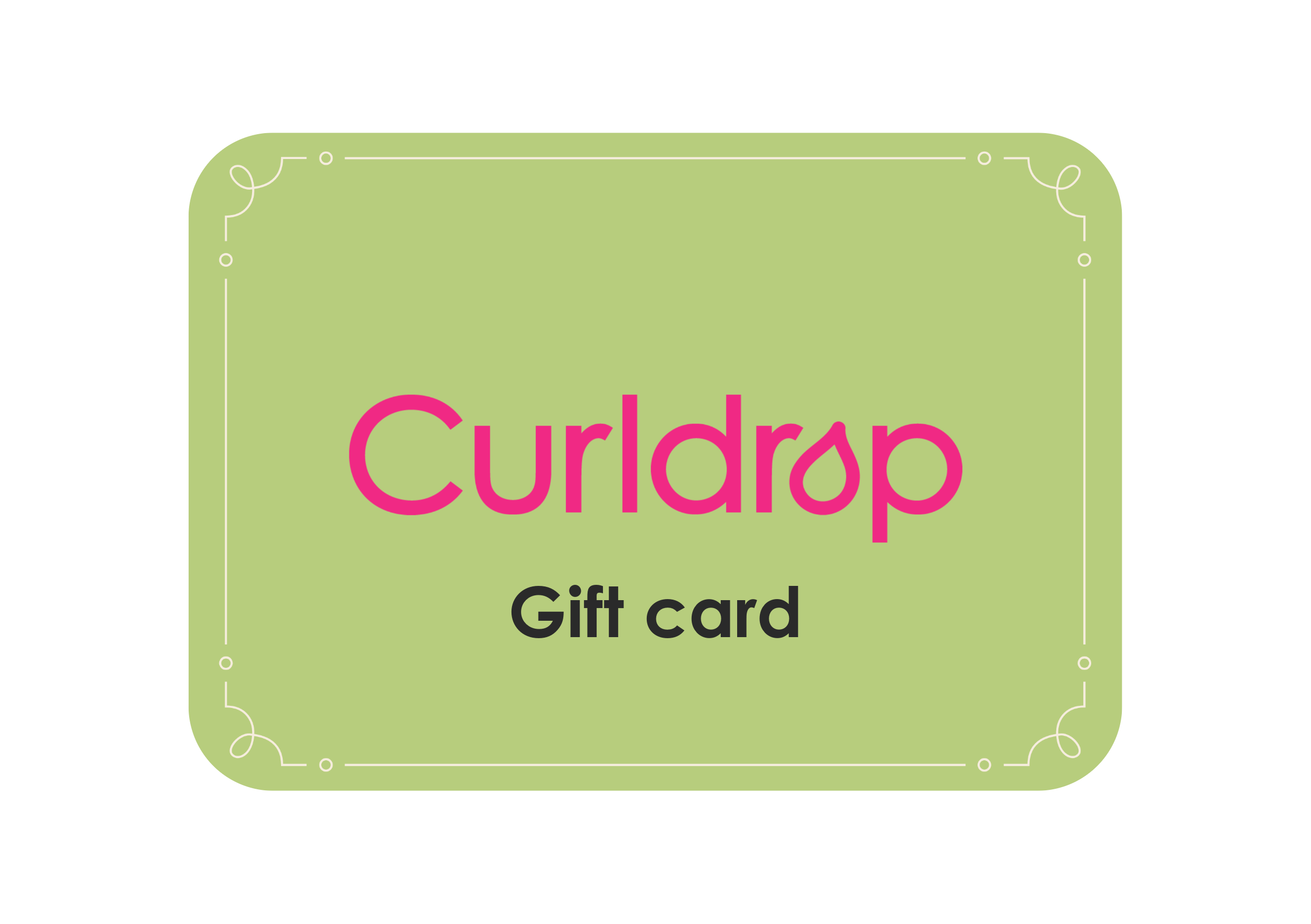 Curldrop e-gift card