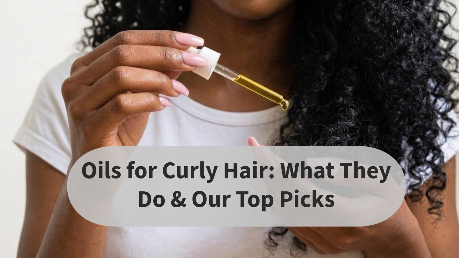 Oils for curly hair: model using hair oil