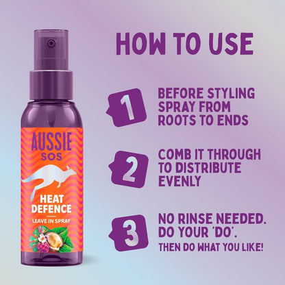 Aussie SOS Instant Heat Saviour Hair Spray 100ml