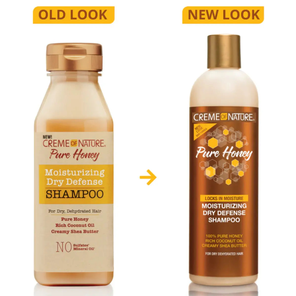 Creme of Nature Pure Honey Moisturising Dry Defence Shampoo 355ml