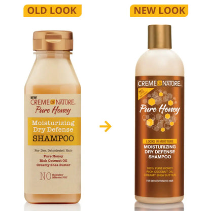 Creme of Nature Pure Honey Moisturising Dry Defence Shampoo 355ml