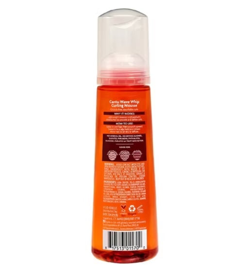 Cantu wave whip curling mousse 248ml