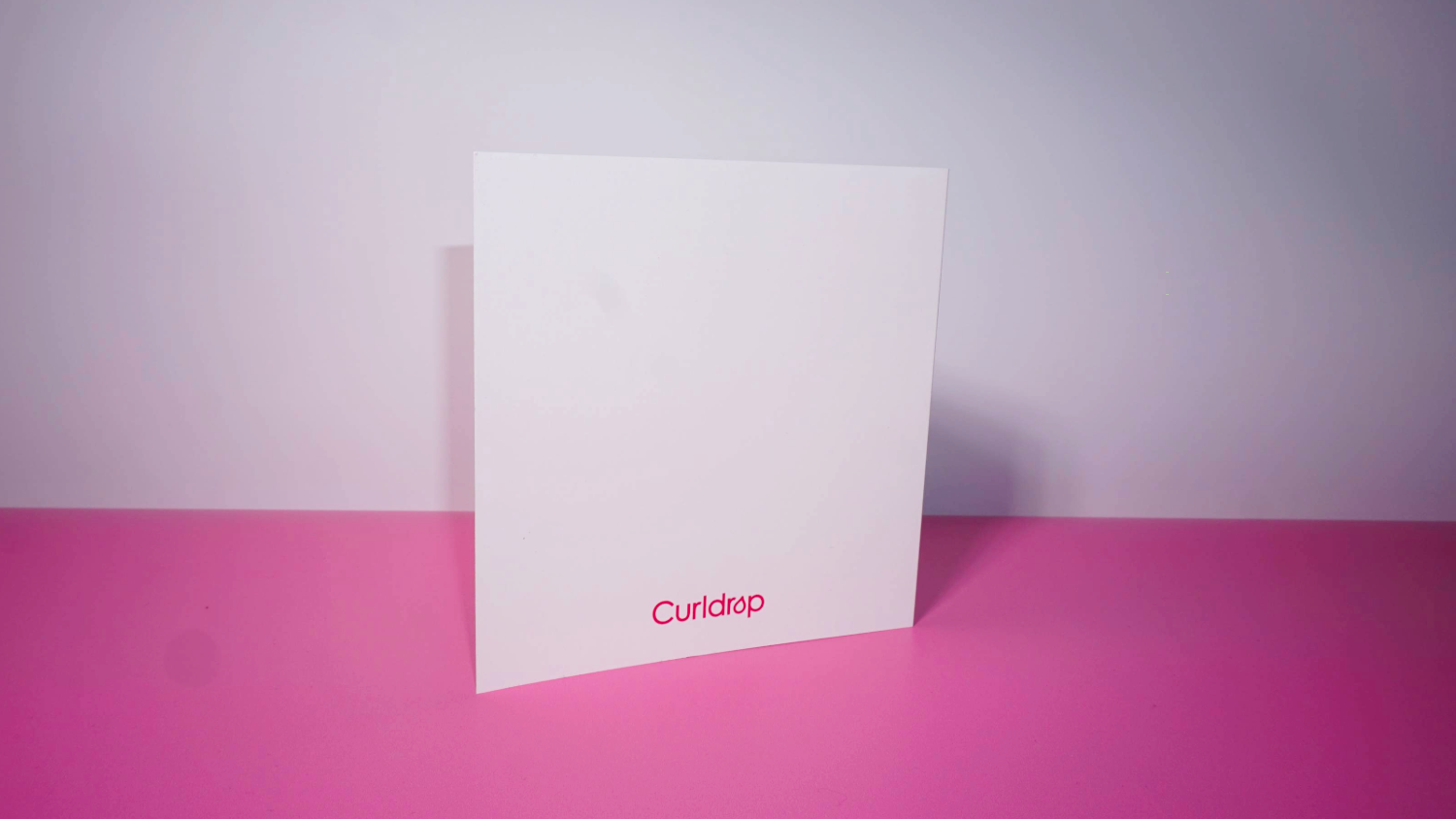 White card with &