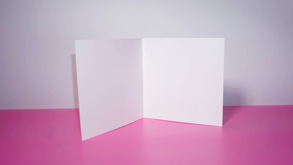 Blank interior of white gift card