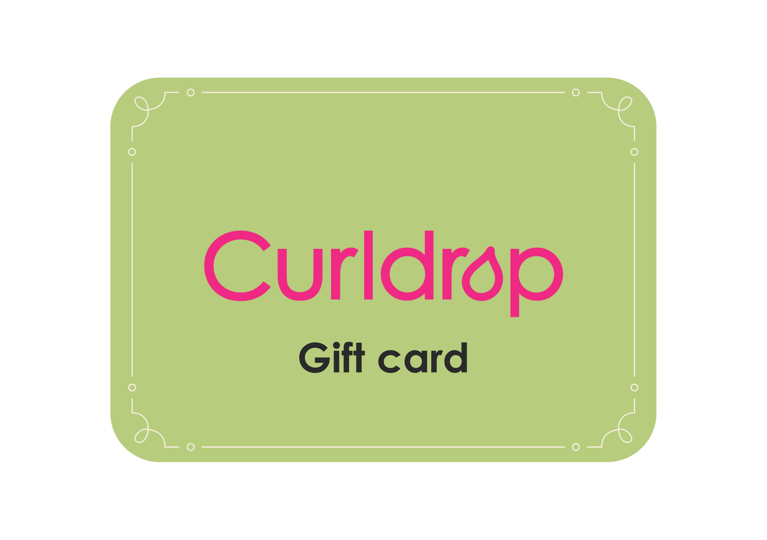 Curldrop e-gift card