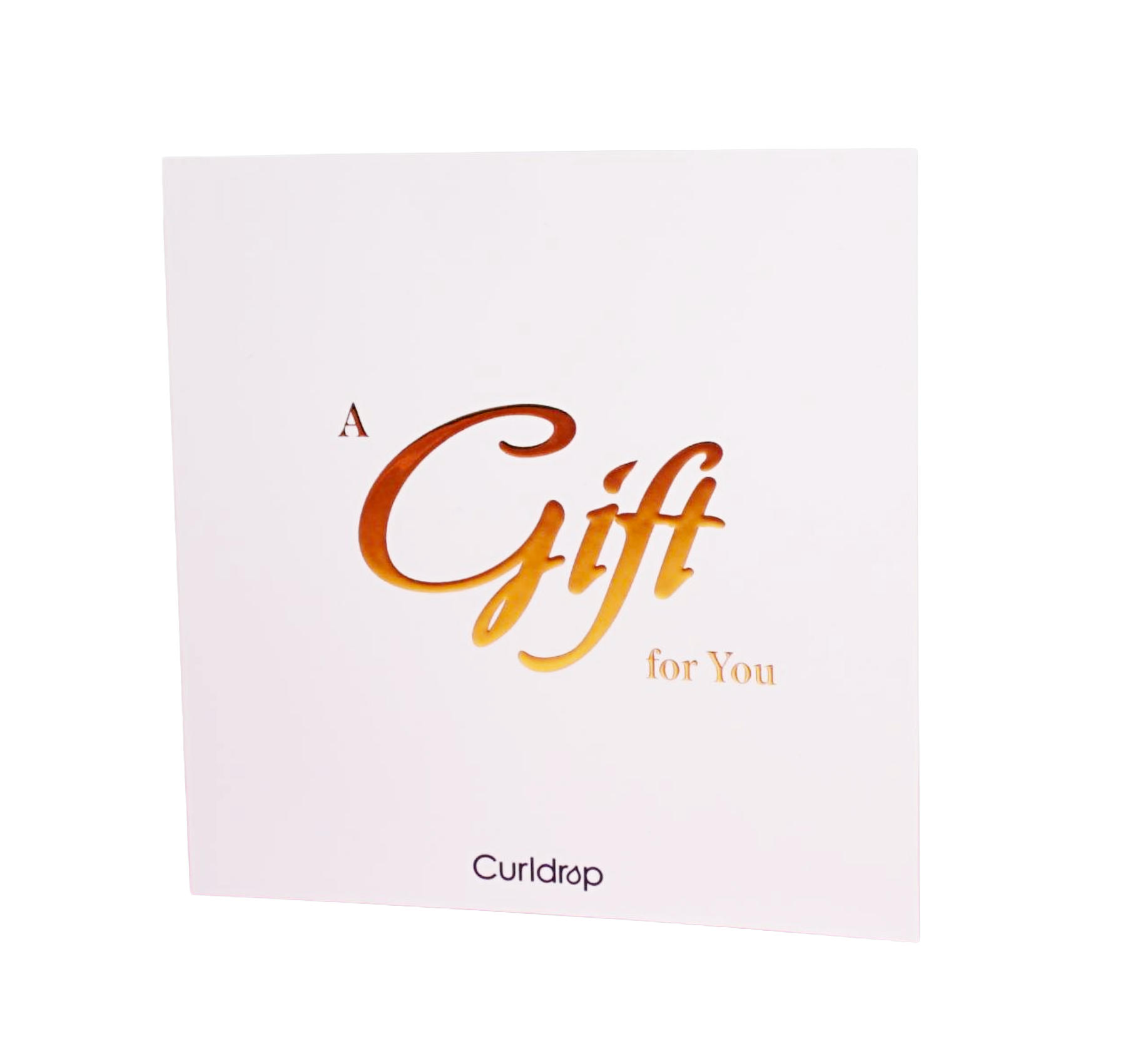 Gift card with &