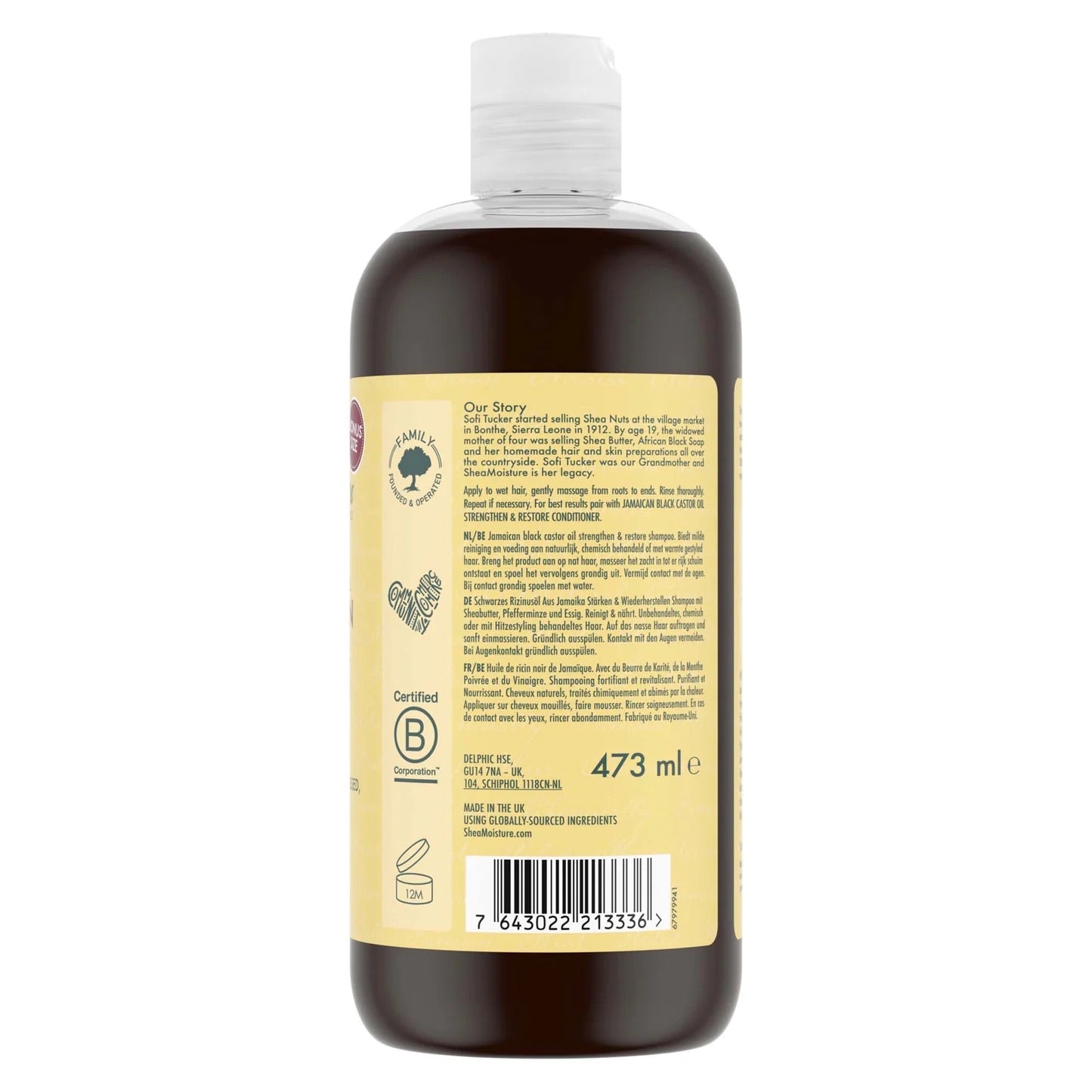 SheaMoisture Castor Oil Strengthen &amp; Restore Shampoo 384ml