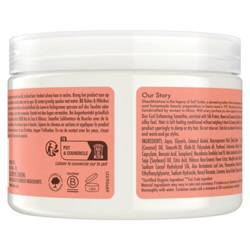 SheaMoisture Curl Enhancer Coconut &amp; Hibiscus smoothie 326ml