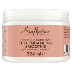SheaMoisture Coconut &amp; Hibiscus Curl Enhancing Smoothie jar on a white background